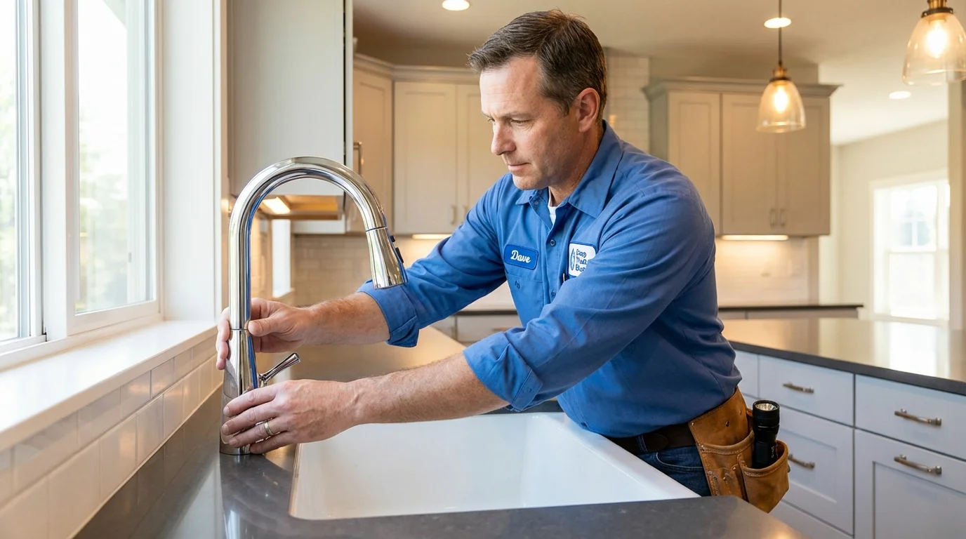 Kitchen faucet installation by Johns Plumbing LLC in Eagle